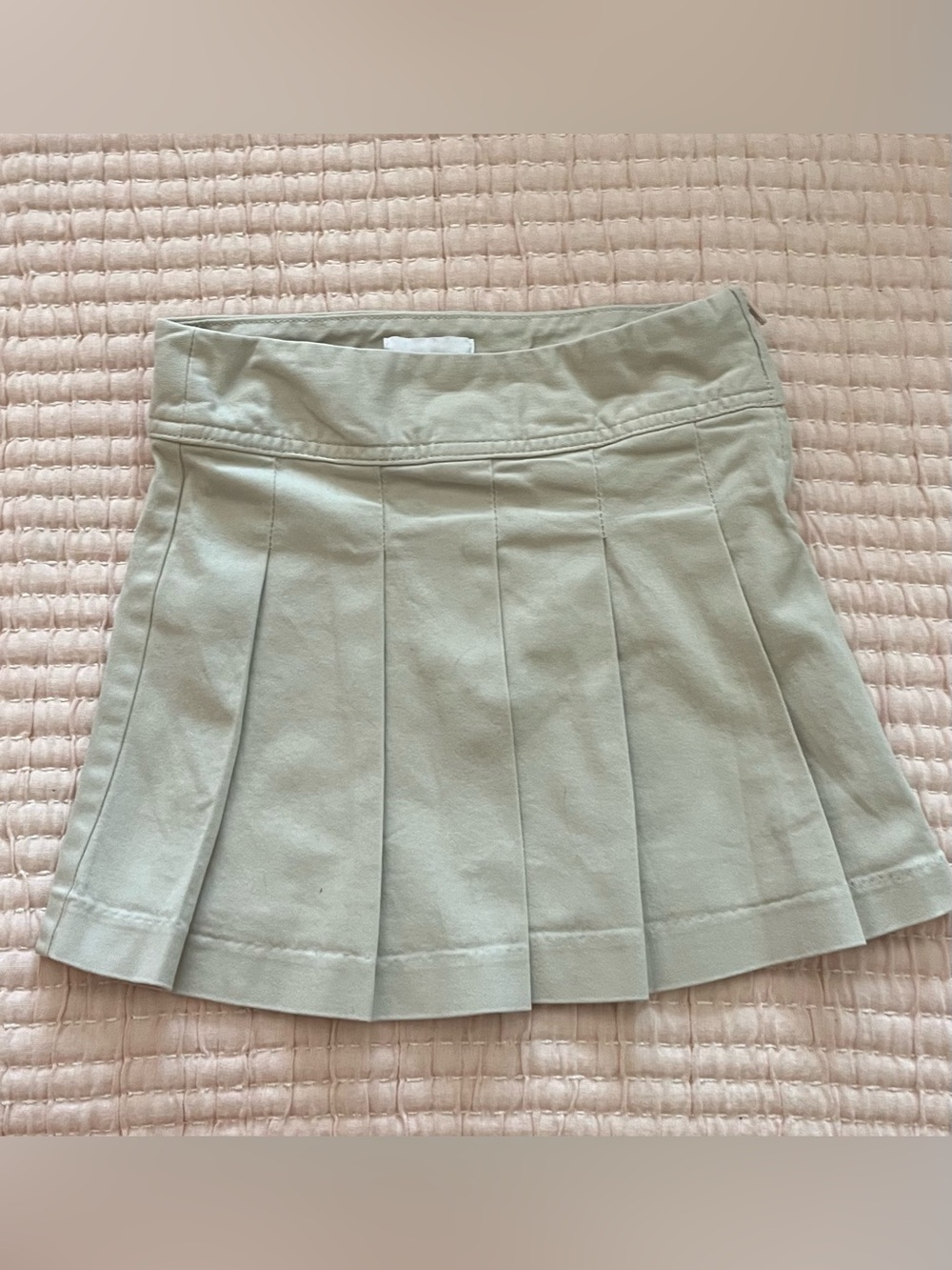 The Children’s Place Skirt Girls Adj Waist School Uniform Skort khaki size 4